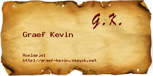 Graef Kevin névjegykártya
